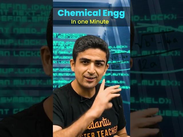 Chemical Engg In One Min | Curriculam | Careers | Cut Offs | Arvind Sir | #shorts @JEEVedantu