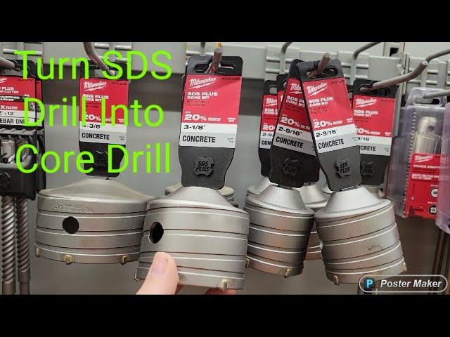 How To Turn A SDS Drill Into A Core Drill