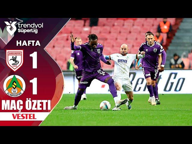 Samsunspor 1-1 Alanyaspor MAÇ ÖZETI | Trendyol Süper Lig 2024/25