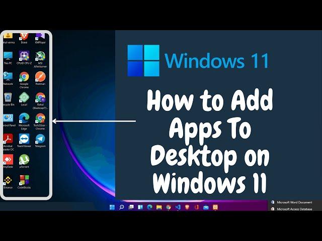 How To Add Apps To Desktop on Windows 11 | Windows 11