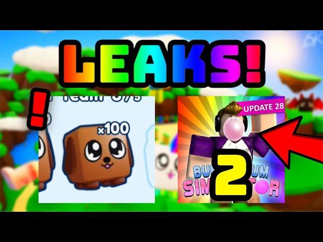 FIRST LEAKS OF BUBBLE GUM SIMULATOR 2!! DOGGY LEAKED!! | Bubble Gum Simulator | Roblox