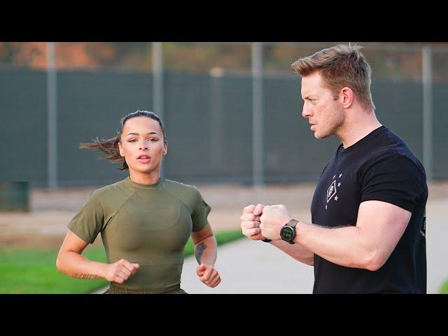 US Marine Attempts the US Army Combat Fitness Test