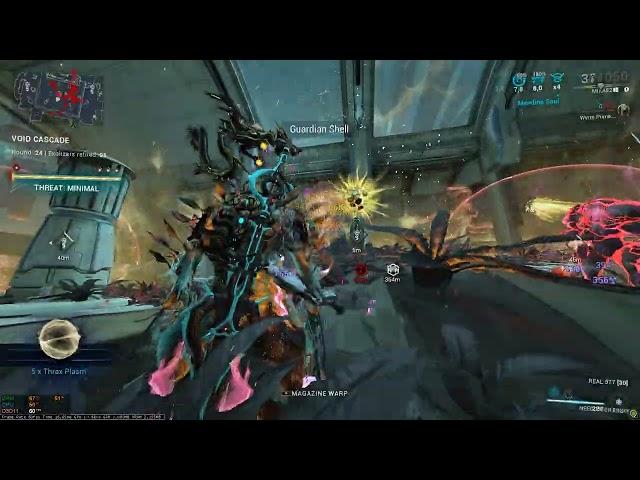 [Warframe] Oberon Prime vs Lv 9999 | Solo | SP Void Cascade Level Cap | Enemies Lv 9999 (reupload)