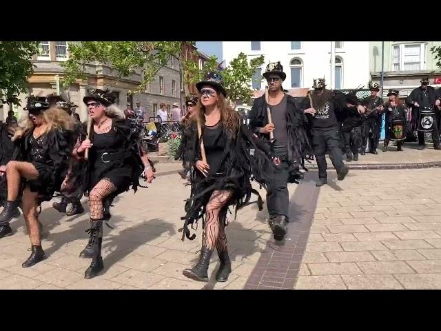 Beltane Border Morris Dancing at Teignmouth Shanty Festival 2023   🪈