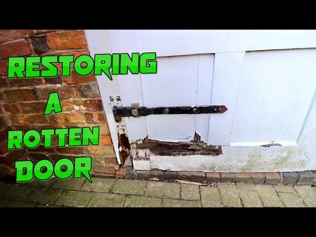 Rotten Door, Full Repair. Here's How I Did It.