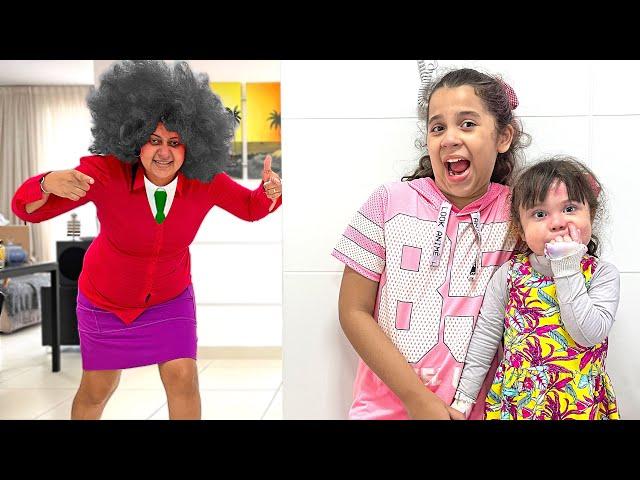 SARAH AND ELOAH DREAMED OF A SCARY TEACHER IN REAL LIFE !!!