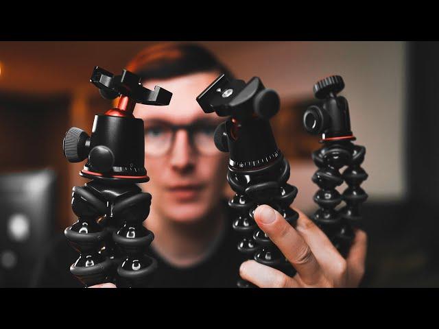 Joby GorillaPod 1K vs 3K Pro vs 5K