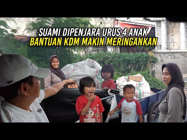 SUAMI DIPENJ4R4 URUS AN4K 4 |TANPA PUNYA UTANG | BANTUAN DARI KDM MAKIN MERINGANKAN