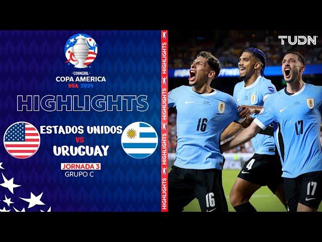 HIGHLIGHTS - Estados Unidos vs Uruguay | Copa América 2024 - J3 | TUDN