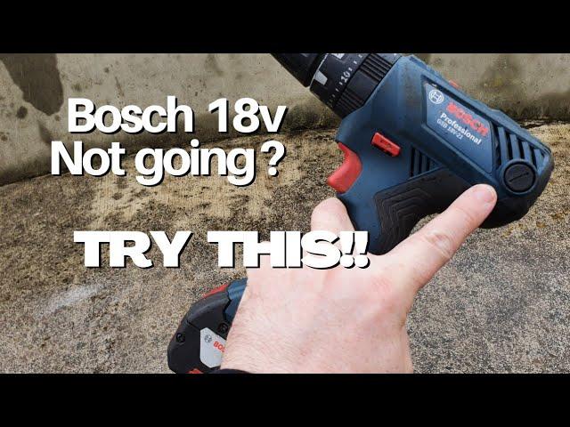 Bosch GSB18V-21 brush replacement tutorial