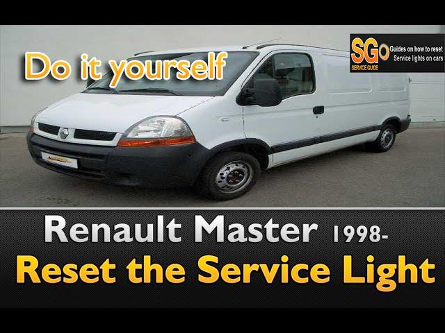 Renault Master / Nissan Primastar 1998- Service Light Reset