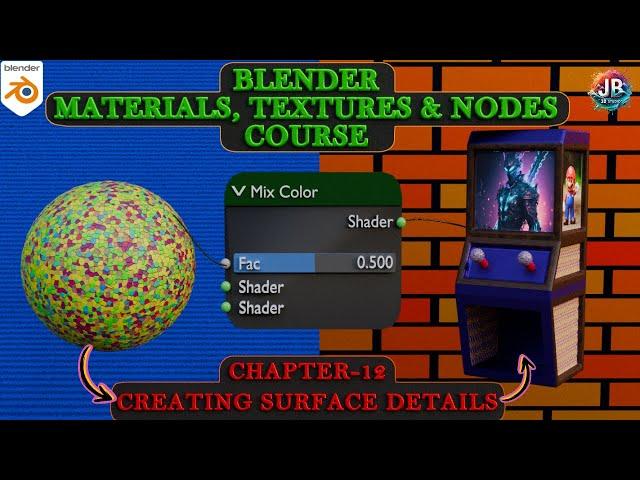#12 Blender Materials: Creating Surface Details #blender #3d