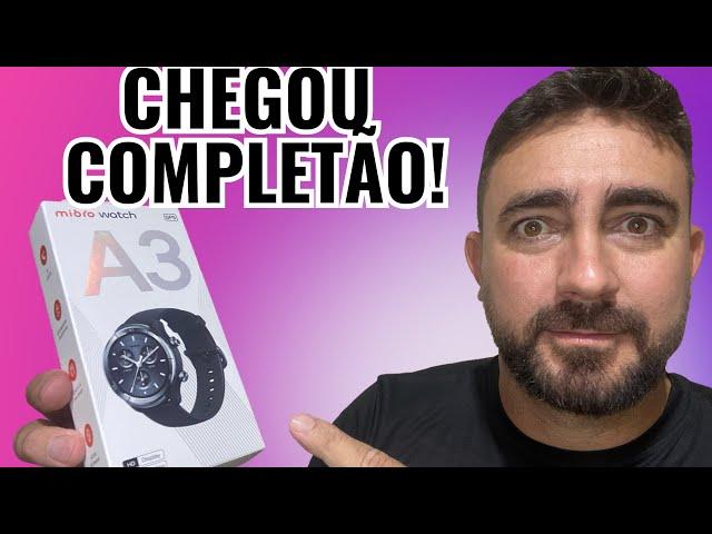 COMPREI O MELHOR SMARTWATCH CUSTO BENEFÍCIO 2025 - MIBRO A3 TEM 150 MODOS ESPORTIVOS, GPS, BPM, E+