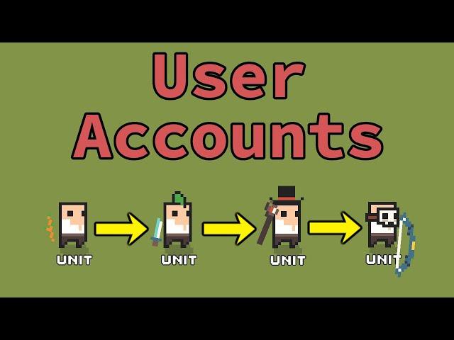 I added user accounts... Finally!