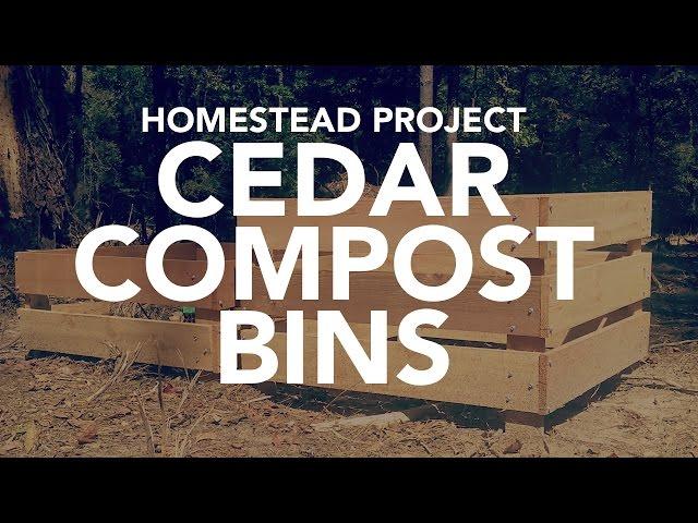 CEDAR COMPOST BIN - DIY Homestead Projects