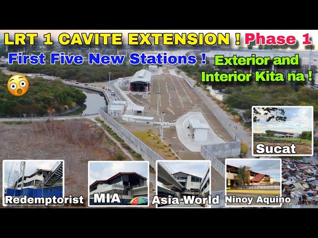 Wow ! Phase 1 Lrt 1 Cavite Extension ! First 5 New Stations Naka Ready Na!Redemptorist to Sucat 2024