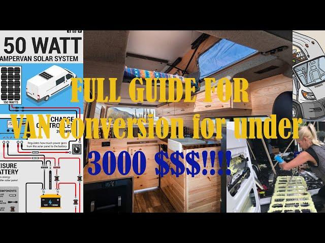 Van conversion for beginner: Budget ( VAN|LIFE|CAMPER ️)Under 3000$