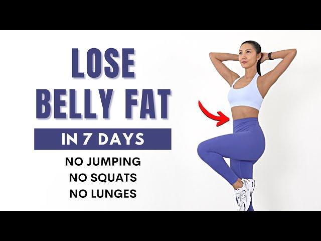 LOSE BELLY FAT in 7 Days 40min Belly Fat Loss Workout - All Standing Workout, Knee Friendly