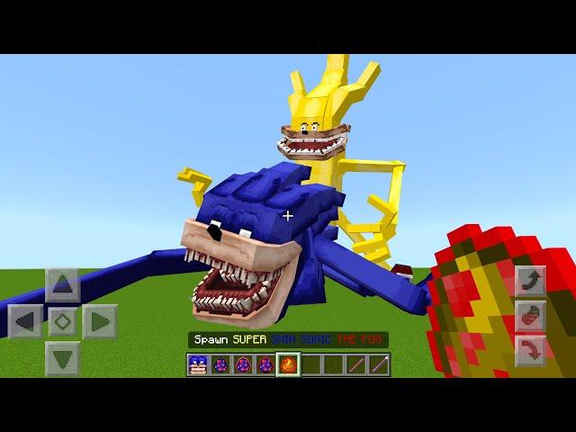 NEW Shin Sonic vs OLD Shin Sonic Mod ADDON UPDATE in MINECRAFT PE