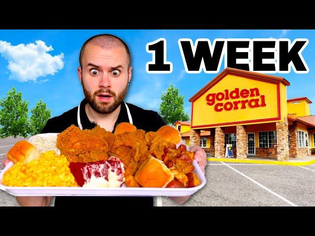 I Only Ate Golden Corral Buffet For 1 WEEK (14 Meals Challenge)