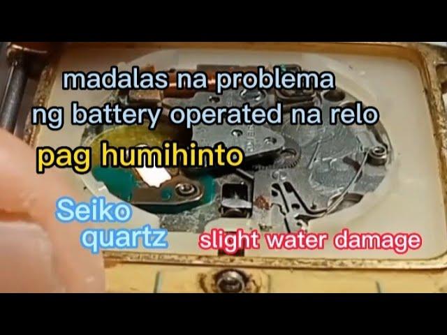 Seiko quartz,, battery operated bakit paistop stop,, bakit hirap umandar madalas na problema ng relo