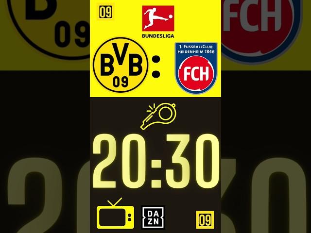 BVB gegen HeidenheimAnpfiff um 20:30 in Dortmund#bvb #bvb09  #borussiadortmund #fcheidenheim