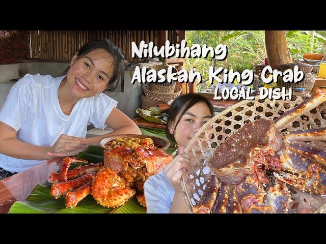 I cooked Alaskan King Crab for the firstime in the Province of Bohol (Nilubihan) BISAYA LOCAL DISH