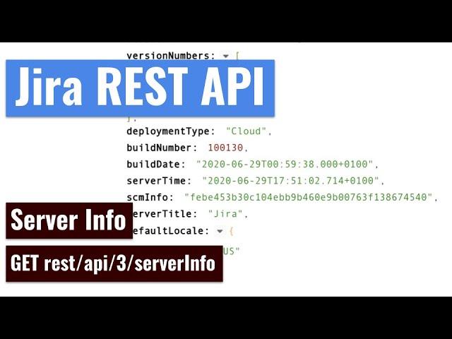 Jira REST API - Get Server Info