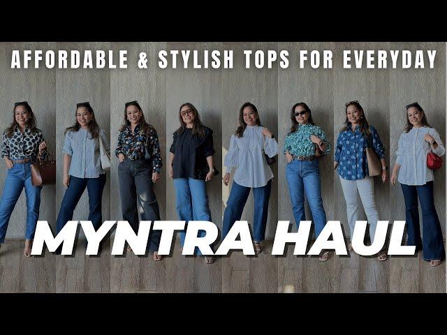 STYLISH TOPS AND DENIM FOR EVERYDAY WEAR | MYNTRA TRY-ON HAUL