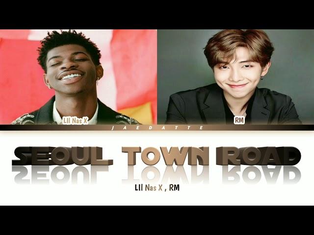 ( SUB INDO )Lil Nas X, RM of BTS - Seoul Town Road (Old Town Road Remix)[Color Coded Lyrics/Eng/Ind]