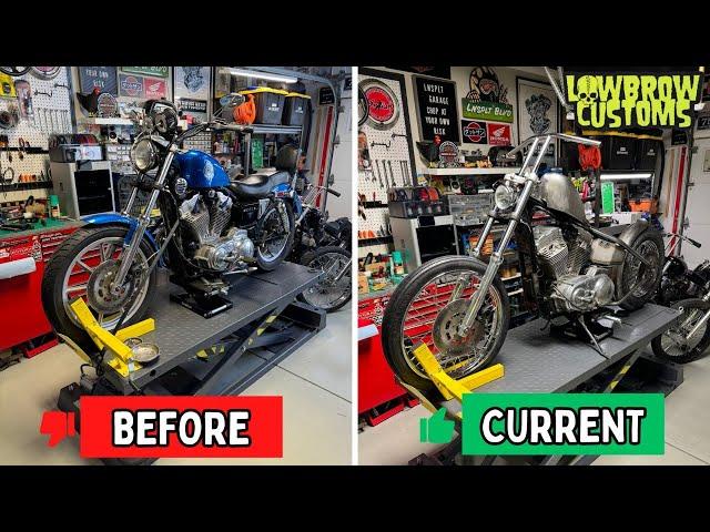 1992 Sportster 883 Build Part 1 | Lowbrow Customs Hardtail Kit, Oil Tank