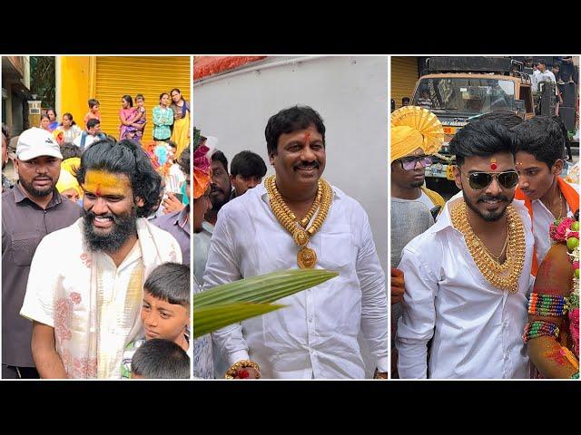 Celebrities at Golconda Bonalu 2024 | talwar shiva potharaju 2024 | Srikanth chary Bonalu 2024