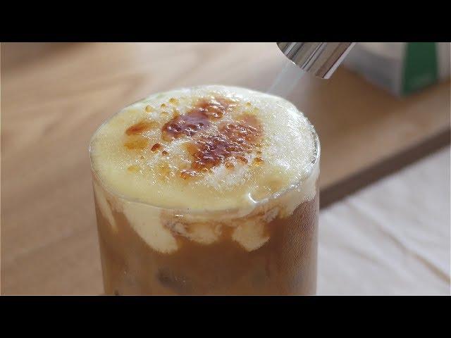 Creme brulee latte / 크럼브 륄레? 라떼 / 맛은 보장 못함