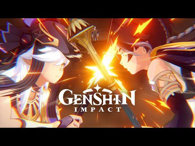 Cyno Versus Sethos Epic Battle Cutscene Animation | Oathkeeper Duel Story Quest Act 2 | Genshin 4.6