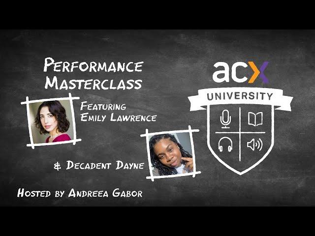 Performance Masterclass ft. Emily Lawrence and Dana Caldwell