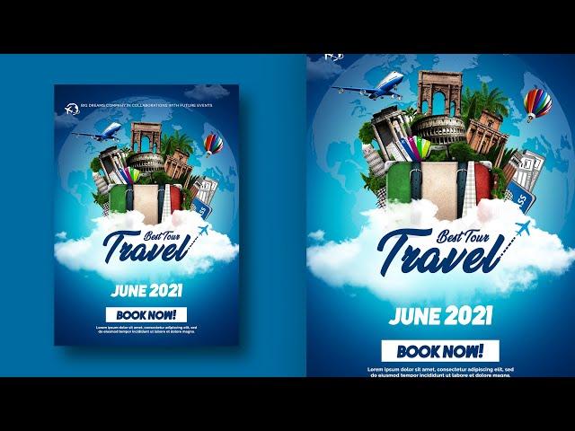 Tour / Travel Poster Design | Photoshop Tutorials