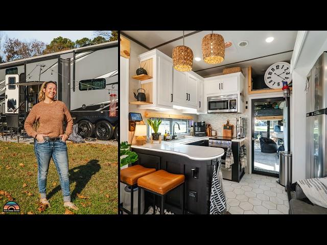 Family's Fully Renovated Toy Hauler Rv - Full Time Travel