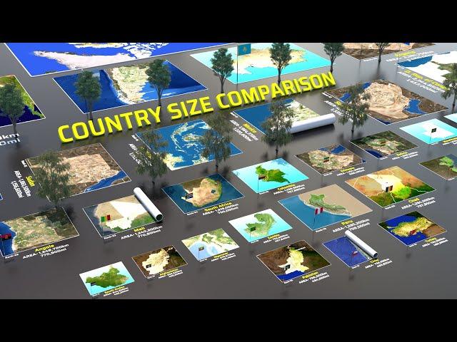 Largest Land Area by Size | Country Land Size Comparison