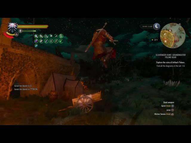 The Witcher 3: Storming a Hanse Base - Combat & Alchemy Build