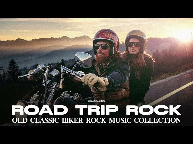 Old Classic Biker Rock Music Collection - Classic Rock Motorcycle on Road - Road Rock Ever Playlist