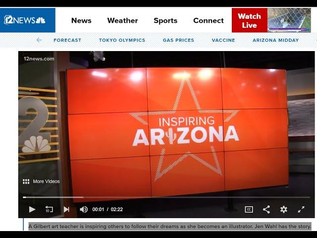 Mrs. F on 12 News: Inspiring Arizona