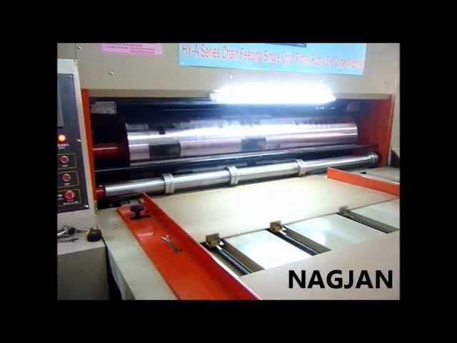 Single colour Printer cum Rotary Die Cutter with Auto Feeder