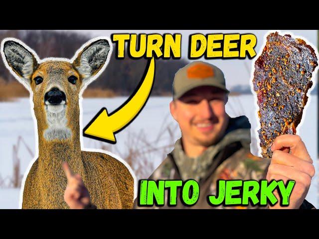 DEER JERKY!  Venison Catch and Cook!