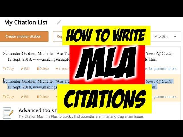 How to Cite a Website MLA