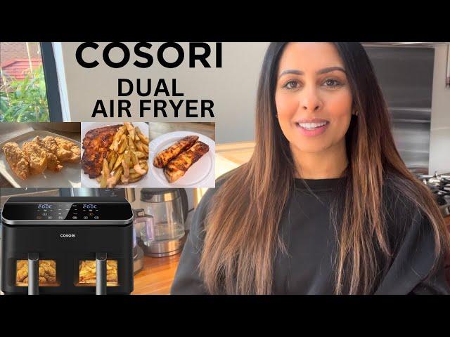 COOKING IN THE NEW COSORI DUAL BASKET AIR FRYER | RECIPE IDEAS | Unboxing and Review