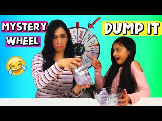 Mystery Wheel of Dump it Slime Challenge with my Mom!