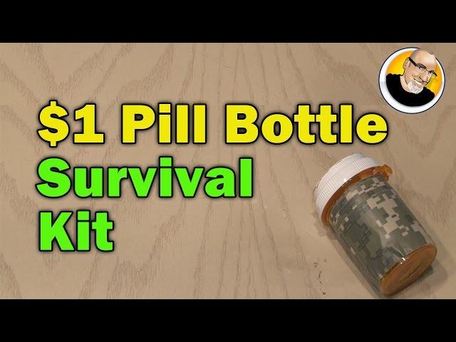 $1 Pill Bottle Survival Kit!