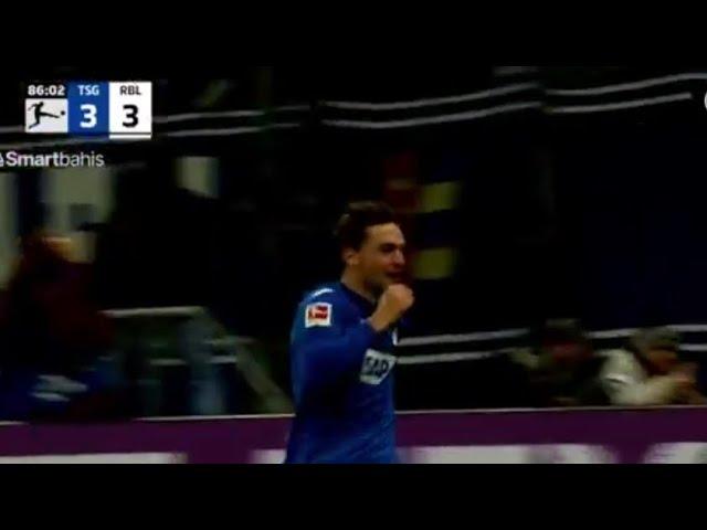 Jacob Bruun Larsen Goal - TSG Hoffenheim vs RB Leipzig (4-3), Goals Results And Extended Highlights