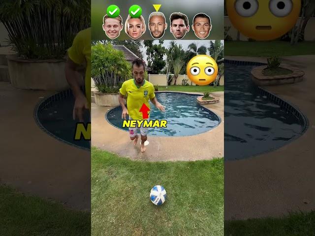 Footballers Crazy Water Swim Challenge