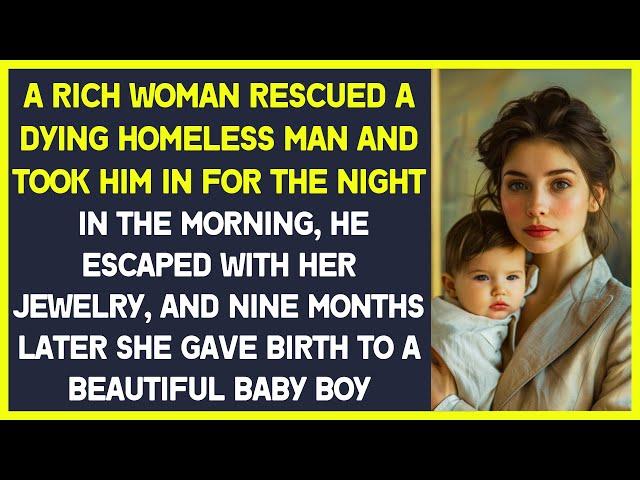 Rich woman rescued a dying homeless man and took him in for the night & he escaped with her jewelry